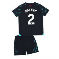 Billiga Manchester City Kyle Walker #2 Barnkläder Tredje fotbollskläder till baby 2023-24 Kortärmad (+ Korta byxor)